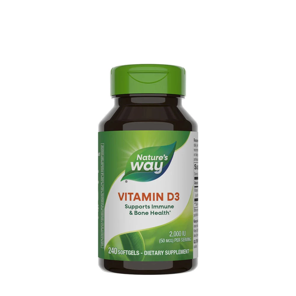 Nature's Way - Vitamín D3 (240 mäkkých kapsúl)