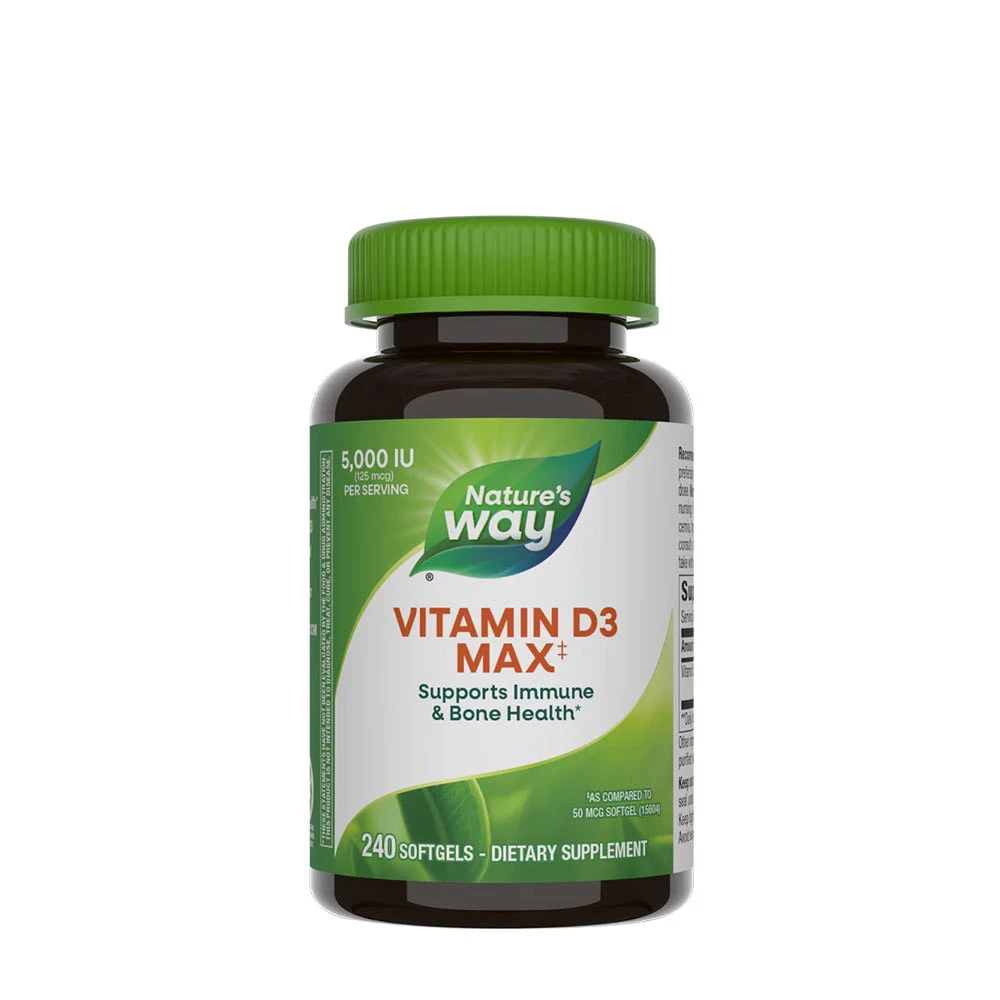 Nature's Way - Vitamín D3 Max (240 mäkkých kapsúl)