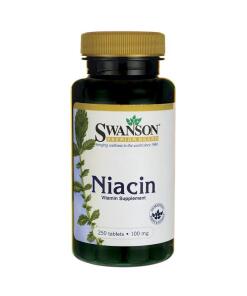 Niacín, 100 mg - 250 tabliet