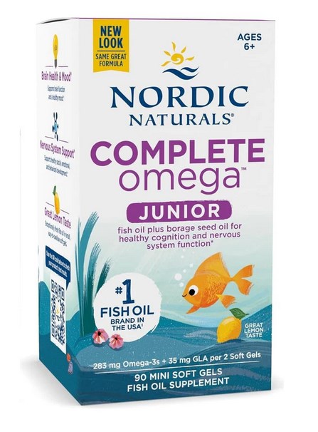 Kompletný Omega Junior, 283 mg Citrón - 90 mini mäkké kapsule