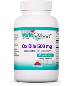 Nutricology Ox Bile 500 mg, 100 rastlinných kapsúl