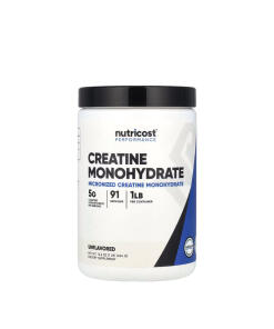 Nutricost - Kreatín monohydrát v prášku (453 g, bez príchute)