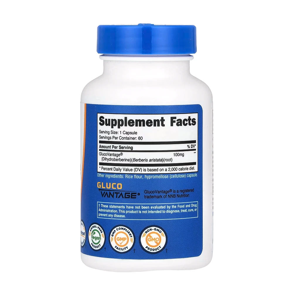 Nutricost Dihydroberberín 100 mg (60 kapsúl) – Obrázok 4