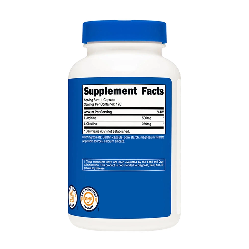 Nutricost - Komplex L-Arginín L-Citrulín kapsuly (120 kapsúl) – Obrázok 5
