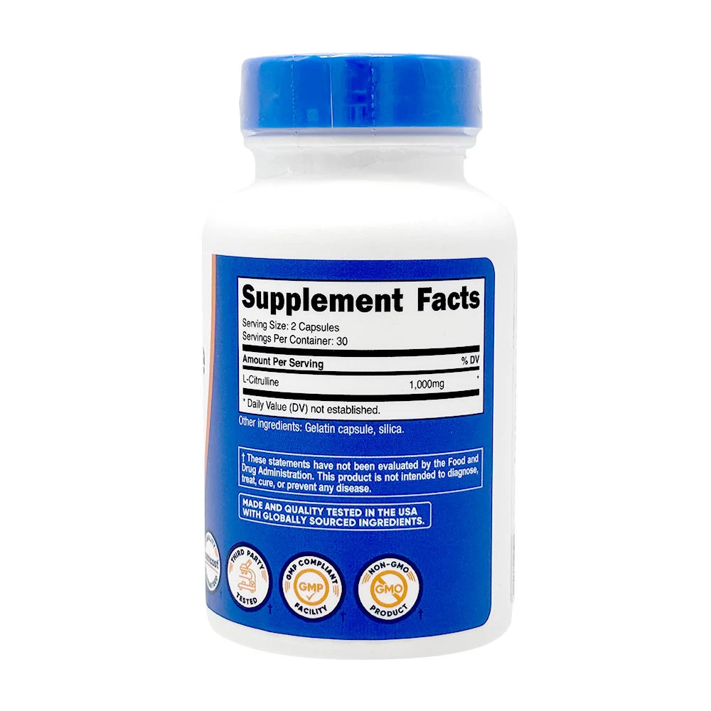 Nutricost - L-citrulín 1000 mg (60 kapsúl)
