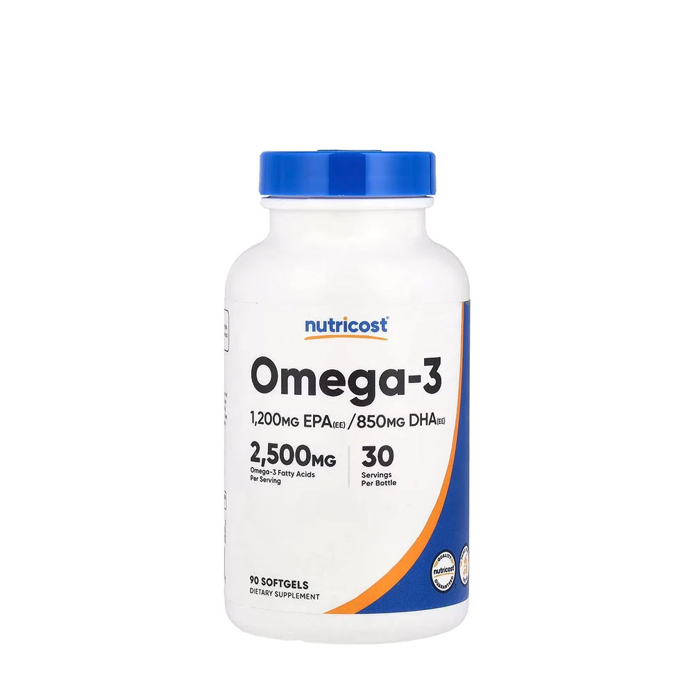Nutricost - Omega-3 2500 mg (90 mäkkých kapsúl)