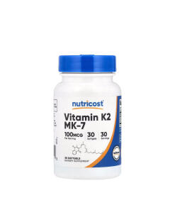 Nutricost - Vitamín K2 MK-7 (30 mäkkých kapsúl)