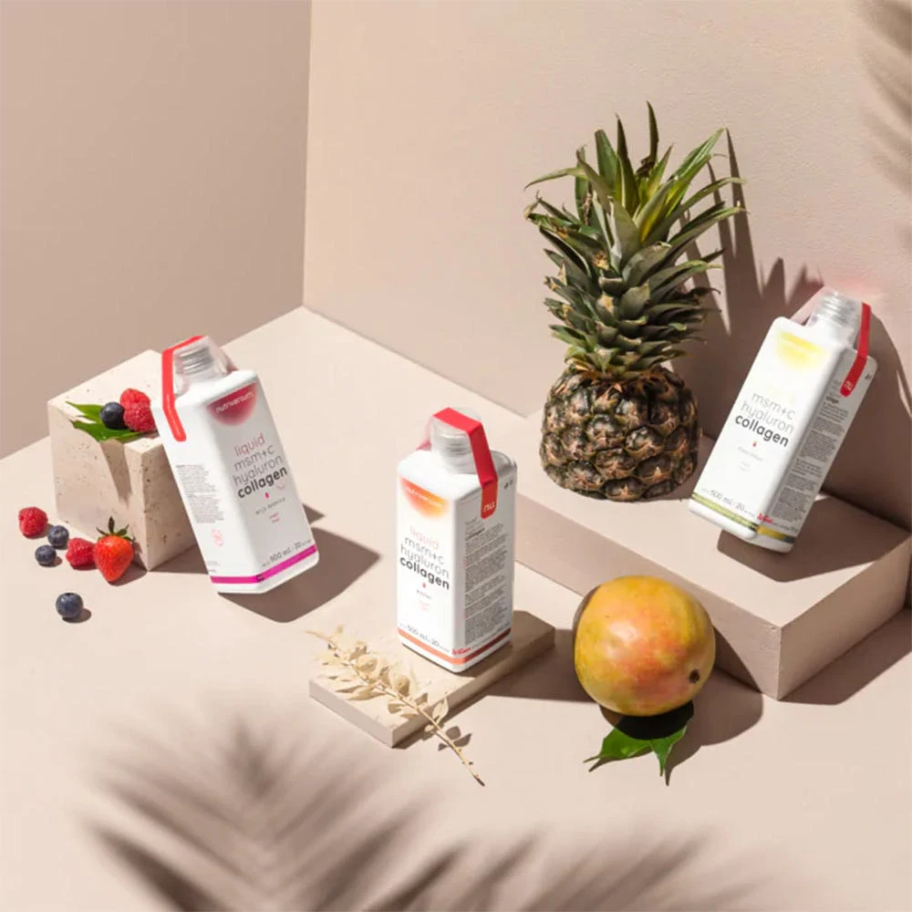 Nutriversum - Nutriversum tekutý MSM+C Hyalurón Kolagén (500 ml, Ananás) – Obrázok 2