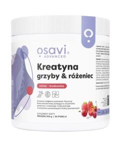 Osavi - OSAVI Kreatín, huby a rodiola, príchuť čerešňa a jahoda (300 g)