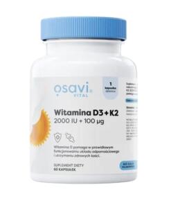 Osavi - OSAVI Vitamín D3 + K2 2000 IU + 100 mcg (60 mäkkých kapsúl)