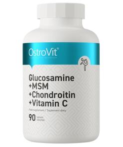 OstroVit - Glukozamín + MSM + Chondroitín + Vitamín C (90 tabliet)