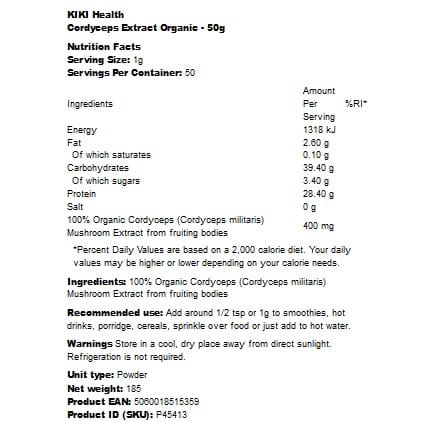 Ekologický extrakt z Cordycepsu - 50g – Obrázok 2