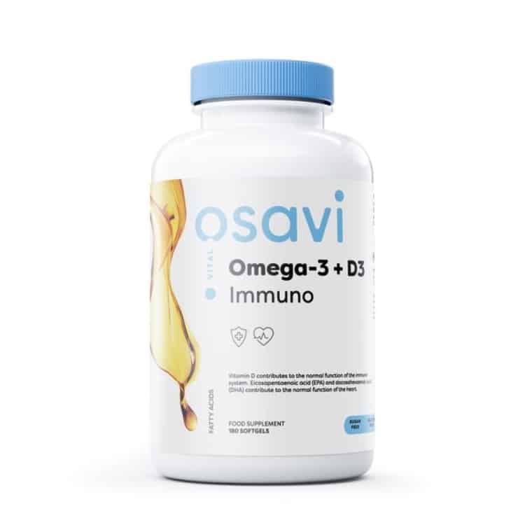 Omega-3 + D3 Imunita, Citrón - 180 mäkkých kapsúl