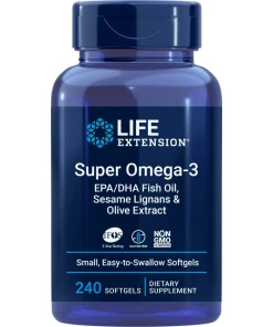 Super Omega-3 EPA/DHA s lignanmi zo sezamu a olivovým extraktom - 240 mäkkých kapsúl