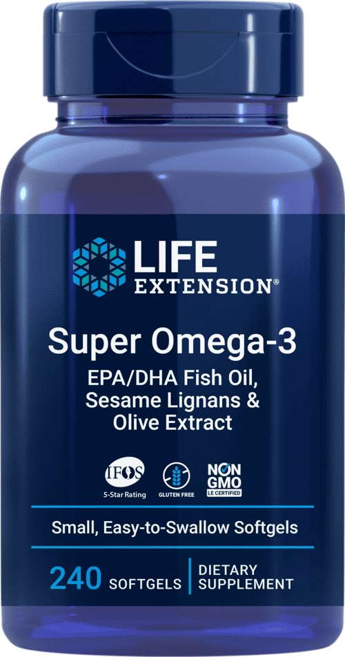 Super Omega-3 EPA/DHA s lignanmi zo sezamu a olivovým extraktom - 240 mäkkých kapsúl