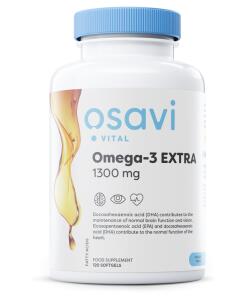 Omega-3 Extra, 1300 mg (Citron) - 120 mäkkých kapsúl