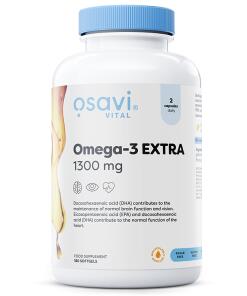 Omega-3 Extra - 1300 mg (Citron) - 180 mäkkých kapsúl