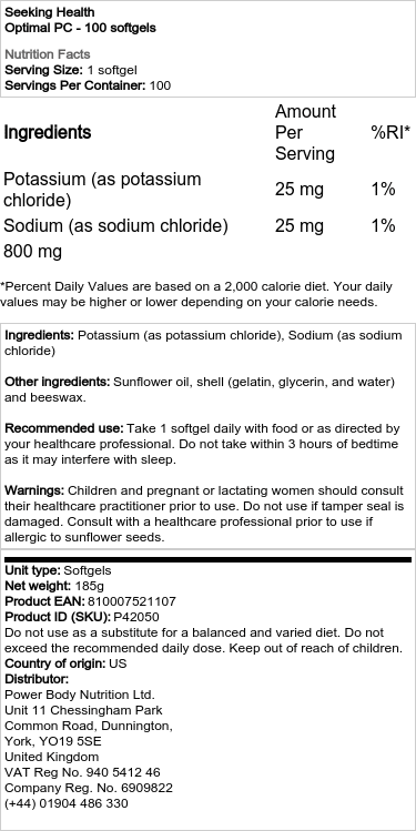 Optimal PC - 100 mäkkých kapsúl – Obrázok 2