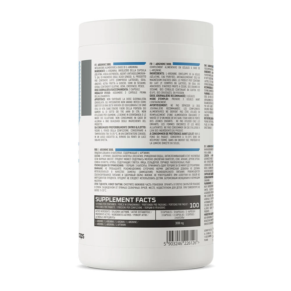 OstroVit Arginín 3000 (300 kapsúl) – Obrázok 4