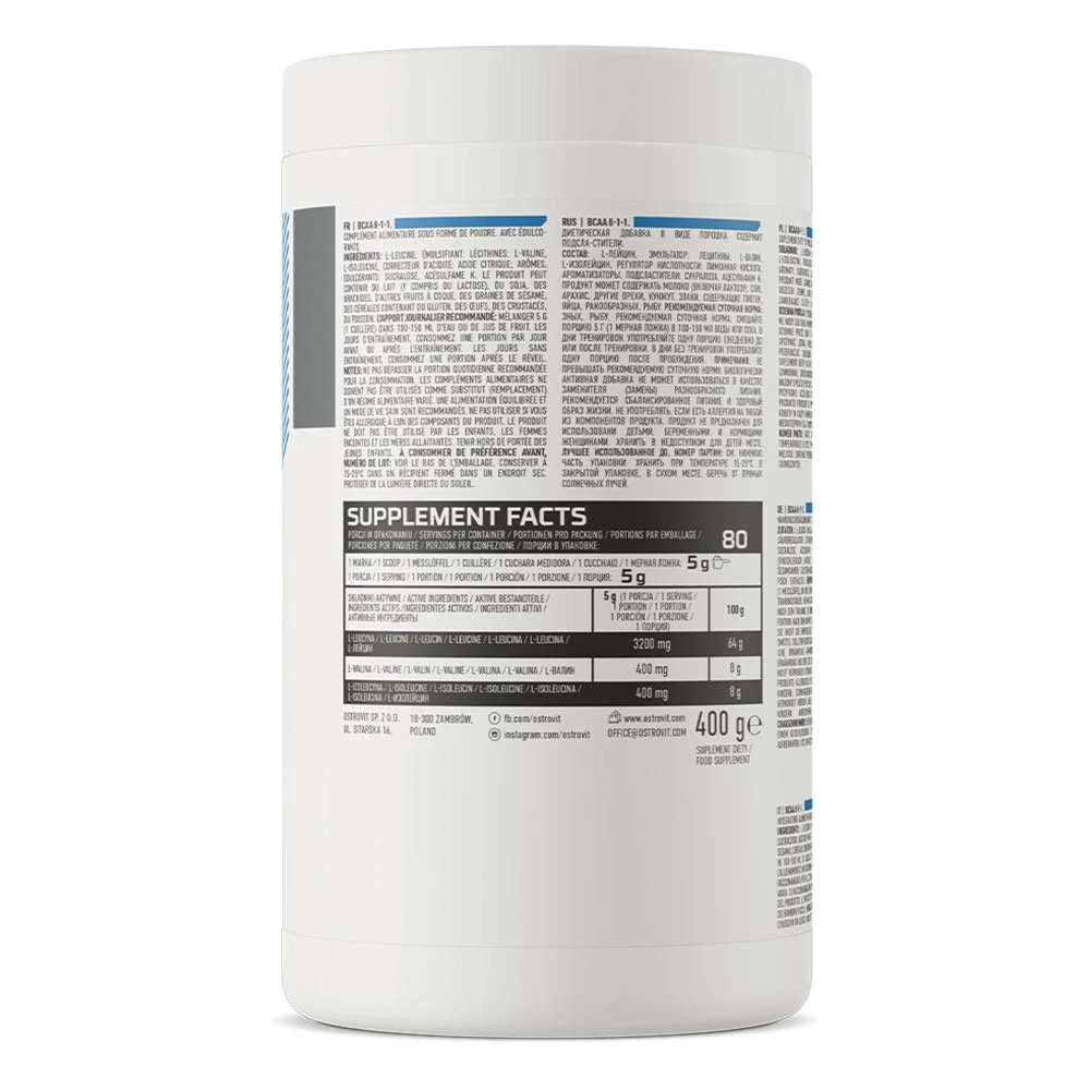 OstroVit - OstroVit BCAA 8-1-1 (400 g, pomaranč) – Obrázok 9
