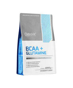 OstroVit - OstroVit BCAA + Glutamín (1000 g, Divoká jahoda čučoriedka)
