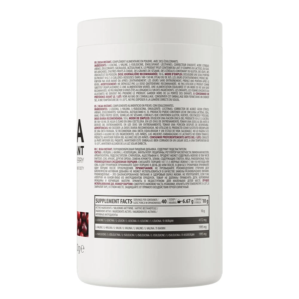 OstroVit - OstroVit BCAA INSTANT (400 g, čerešňa) – Obrázok 6
