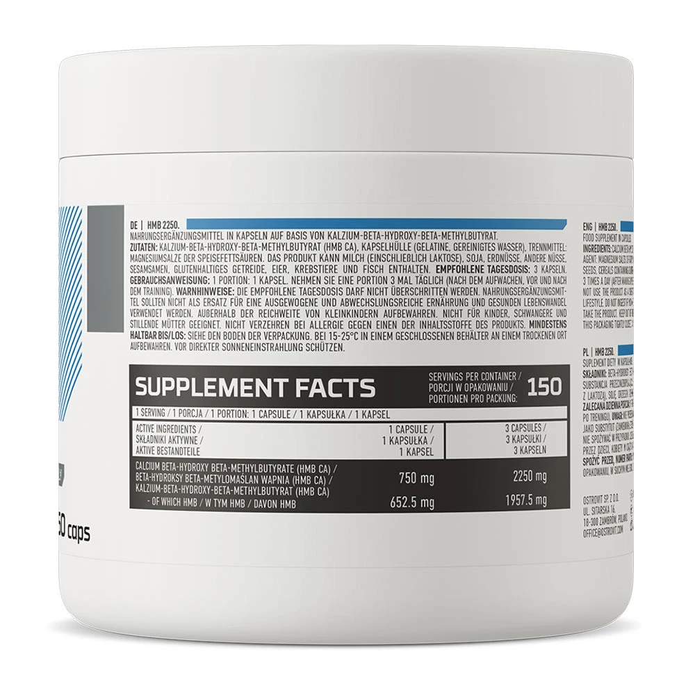 OstroVit - OstroVit HMB 2250 mg (150 kapsúl) – Obrázok 9