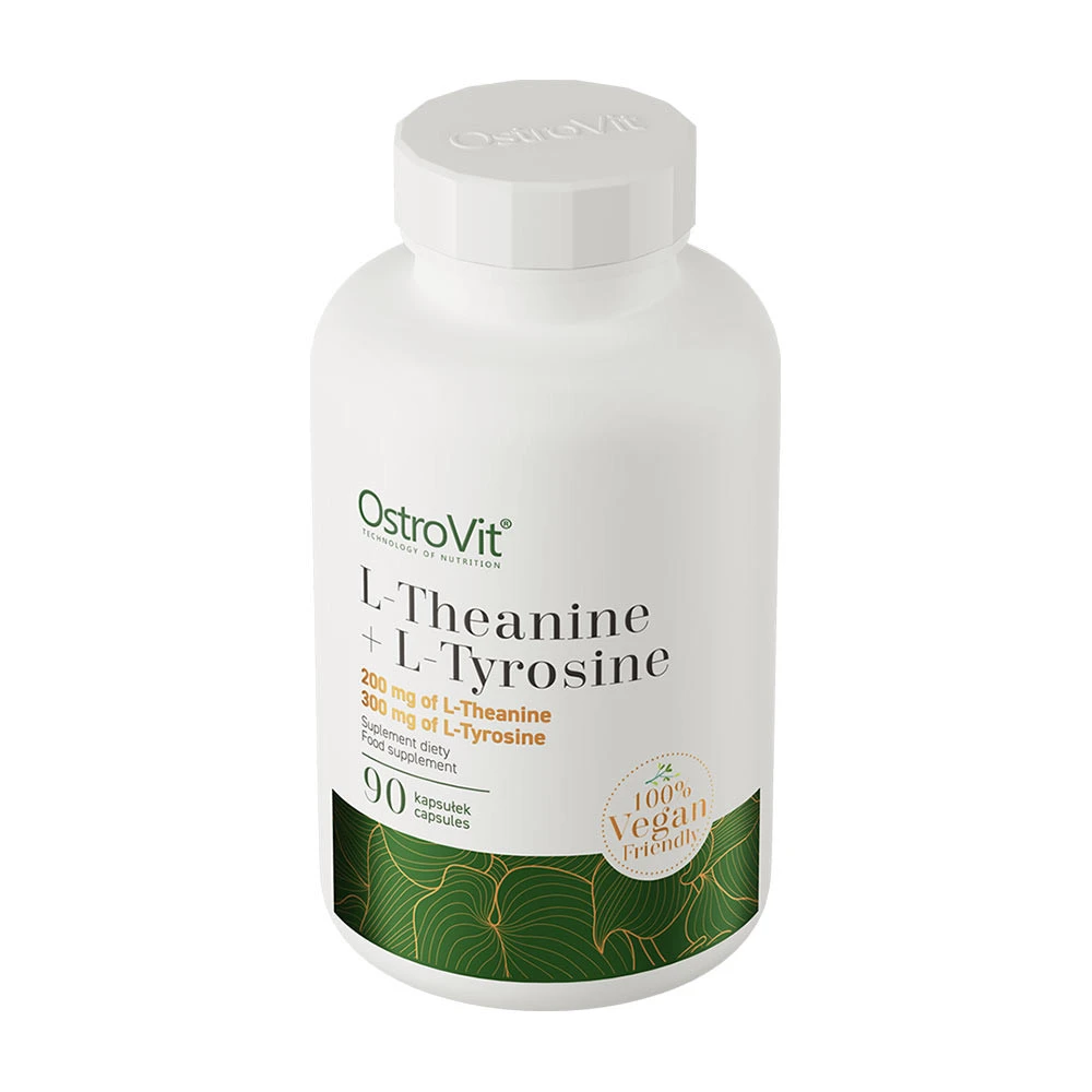 OstroVit - L-Theanín + L-Tyrozín VEGAN (90 kapsúl) – Obrázok 3