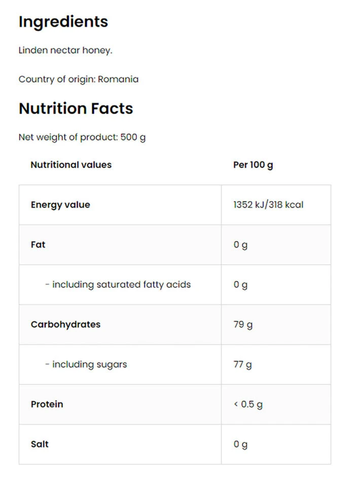 OstroVit - Lipový med OstroVit (500 g) – Obrázok 4