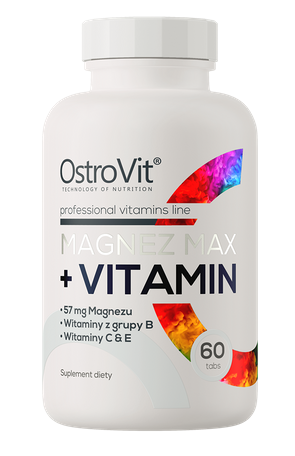 OstroVit - OstroVit Magnez MAX + Vitamín (60 tabliet)