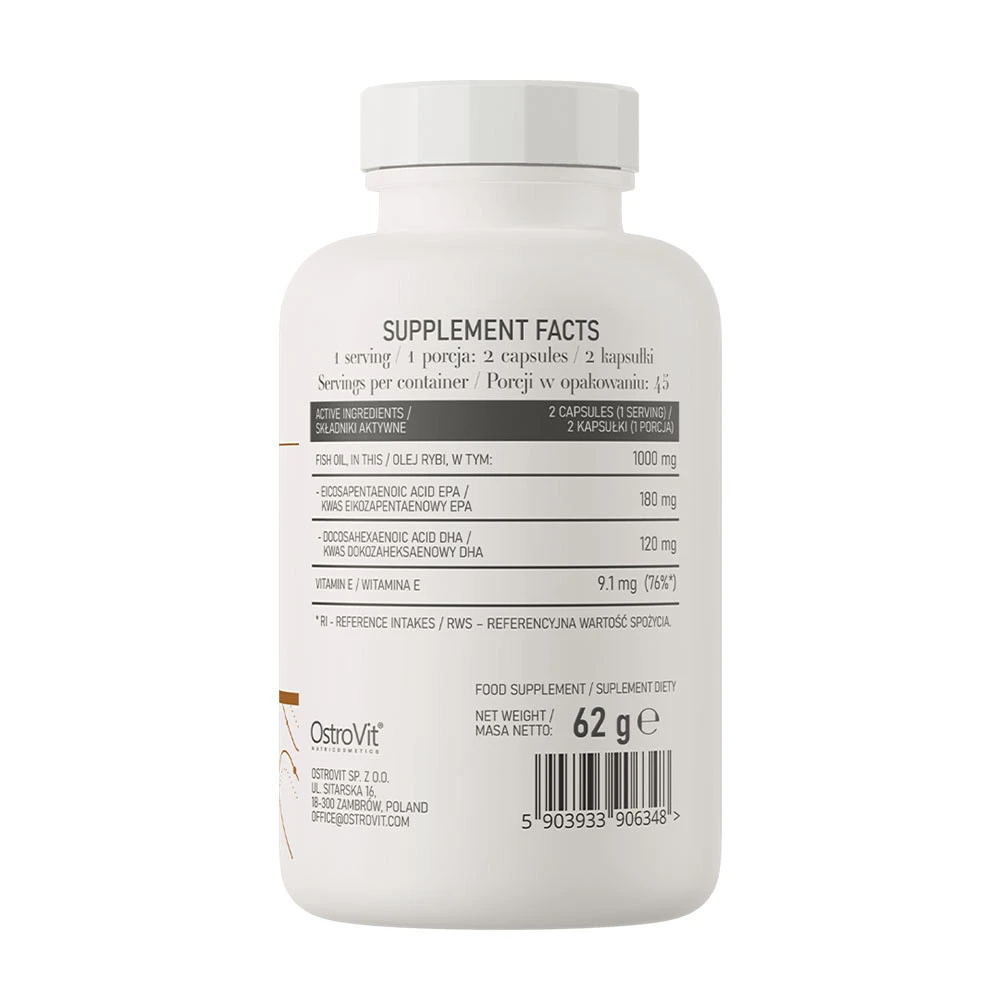 OstroVit - OstroVit Omega 3 Ľahko Prehĺtateľné (90 kapsúl) – Obrázok 7