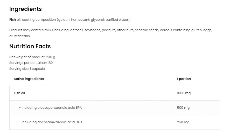 OstroVit - OstroVit Omega 3 Extreme (180 kapsúl) – Obrázok 2