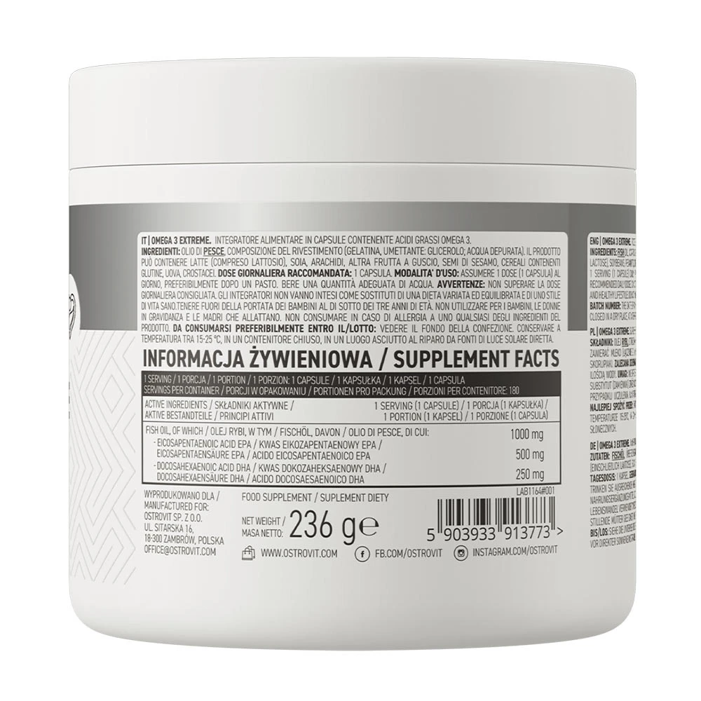 OstroVit - OstroVit Omega 3 Extreme (180 kapsúl) – Obrázok 7
