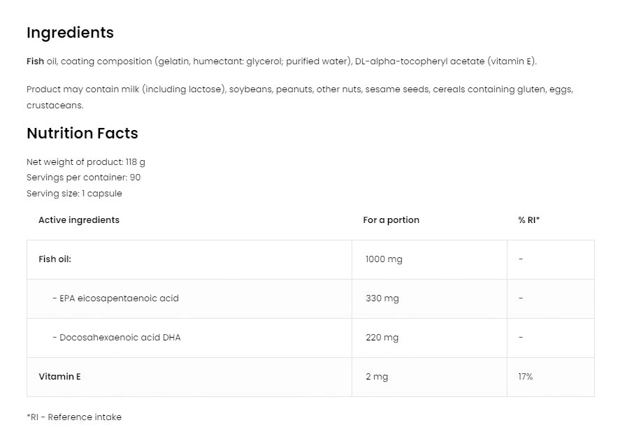 OstroVit - OstroVit Omega 3 ULTRA (90 kapsúl) – Obrázok 2