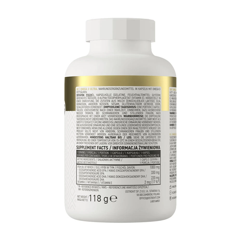 OstroVit - OstroVit Omega 3 ULTRA (90 kapsúl) – Obrázok 3