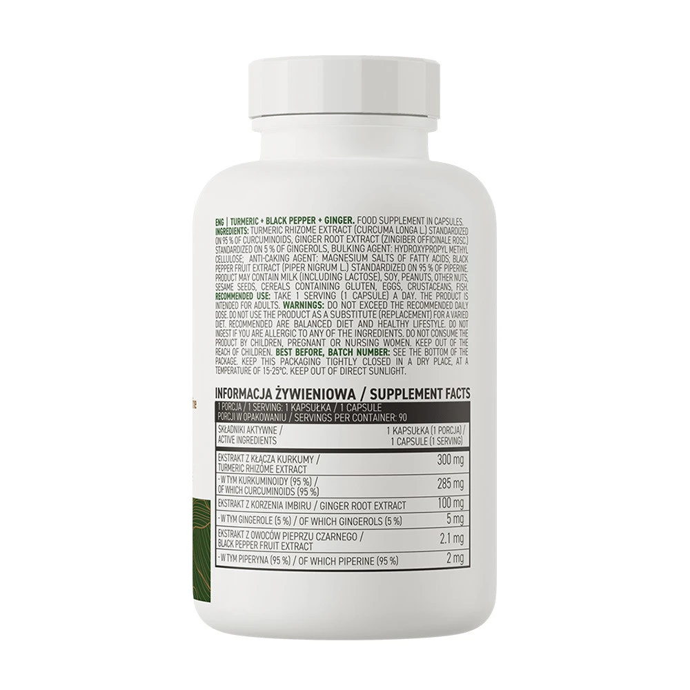 OstroVit - Kurkuma + Čierny korenie + Zázvor VEGE (90 kapsúl) – Obrázok 4