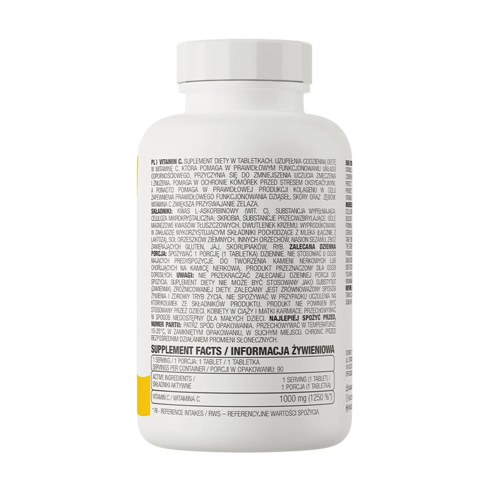 OstroVit - Vitamín C 1000 mg (90 tabliet) – Obrázok 7