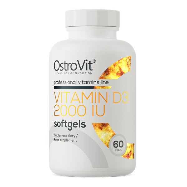 OstroVit - OstroVit Vitamín D3 2000 IU (60 mäkkých kapsúl)