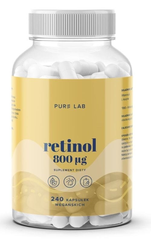 Pure Lab - PURE LAB Retinol - Vitamín A, 800 mcg (240 kapsúl)