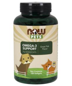 Domáce zvieratá Omega-3 podpora - 180 mäkkých kapsúl