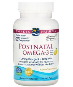Postnatálne Omega-3, 1120mg Citrón - 60 mäkkých kapsúl