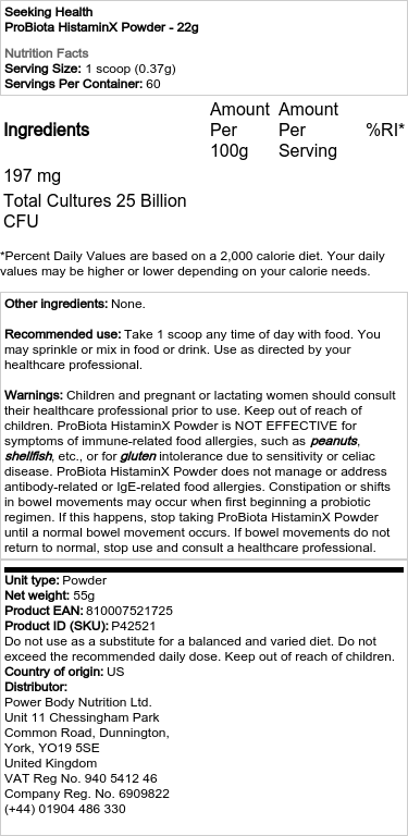 ProBiota HistaminX prášok - 22g – Obrázok 2