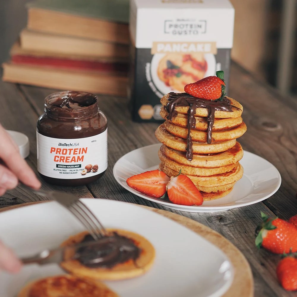 Proteínový krém, kakao a lieskový oriešok - 400g – Obrázok 4