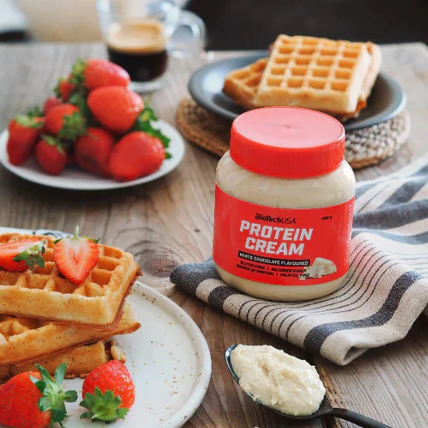 Proteínový krém, biela čokoláda - 400g – Obrázok 3