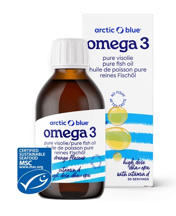 Rybný olej s vysokým obsahom DHA + EPA s vitamínom D