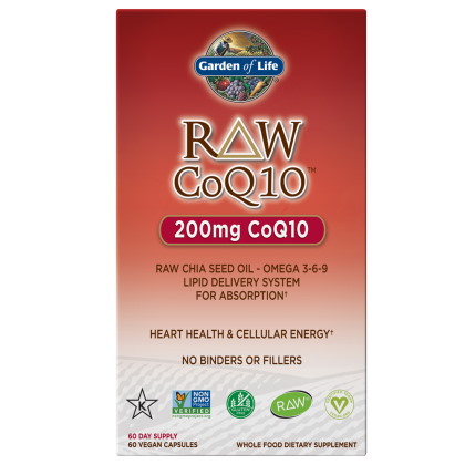 Rå CoQ10, 200 mg - 60 vegánskych kapsúl