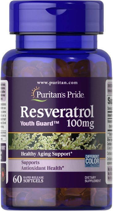 Resveratrol, 100 mg - 60 mäkkých kapsúl
