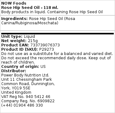 Olej z šípok - 118 ml – Obrázok 2