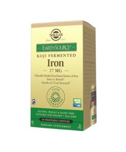 Solgar - SOLGAR Earth Source® Koji Fermentované Železo 27 mg (30 kapsúl)