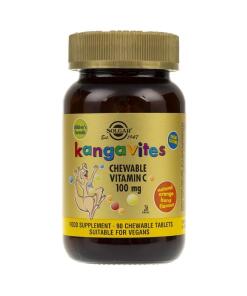 Solgar - SOLGAR Kangavites žuvacie tablety s vitamínom C, acerolou a šípkou (90 tabliet)
